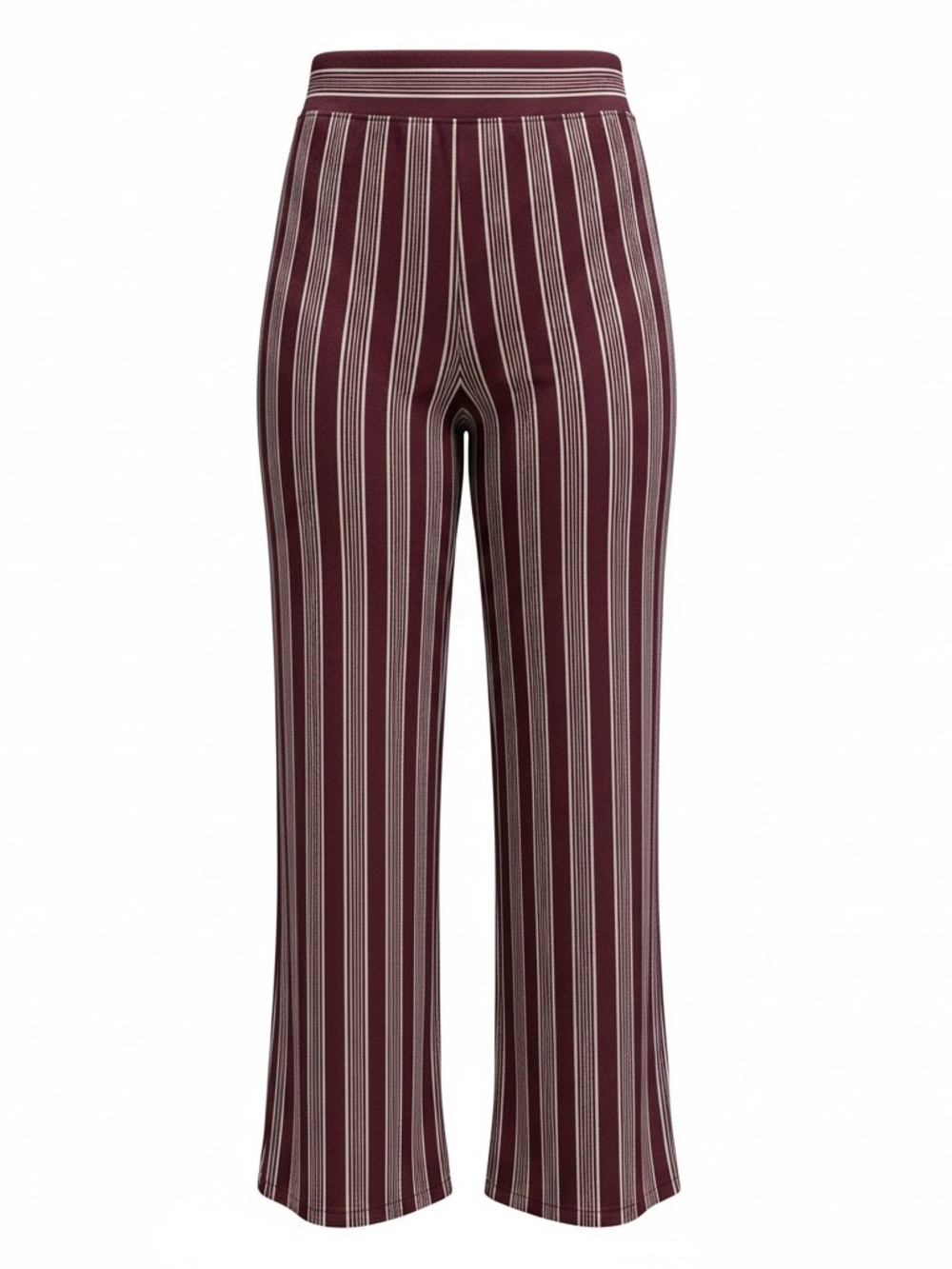 Soma Cool Nights Lounge Pajama Sleep Pants Striped Burgundy Women Large L